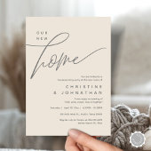 Invitation Notre Nouvelle Maison, Cosy Lovely House Party