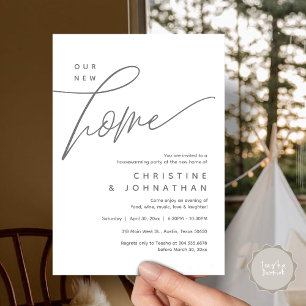 Invitation Notre Nouvelle Maison, Cosy Lovely House Party