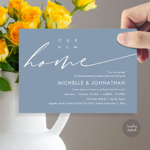 Invitation Notre nouvelle maison, Fête de la Fête du réchauff