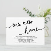 Invitation Notre nouvelle maison, Fête de la Ménage Rustique (Debout devant)