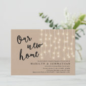 Invitation Notre nouvelle maison, Fête de la Ménage Rustique (Debout devant)