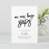 Invitation Notre nouvelle maison gifle (Debout devant)