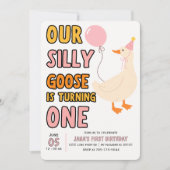 Invitation Notre Oie Silencieuse Est En Train De Tourner Un | (Devant)