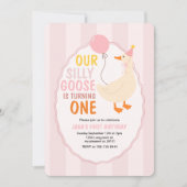 Invitation Notre Oie Silencieuse Est En Train De Tourner Un | (Devant)
