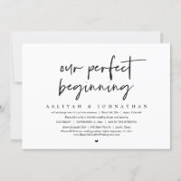 Notre Parfait Début, Mariage Elopement Party