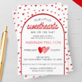 Invitation Notre petit amour Baby shower de la Saint Valentin