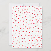 Invitation Notre petit amour Baby shower de la Saint Valentin (Dos)