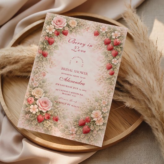 Invitation Notre Petit Amour de Fraise