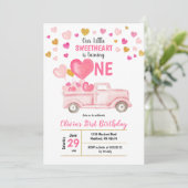 Invitation Notre petit amour Saint Valentin Anniversaire (Debout devant)