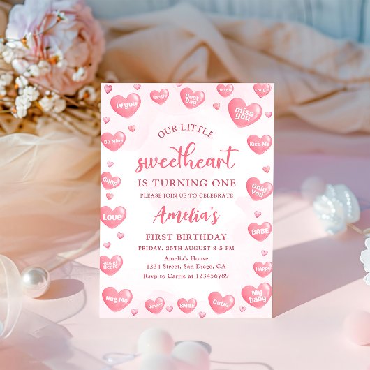 Invitation Notre petit amour Saint Valentin Anniversaire