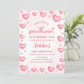 Invitation Notre petit amour Saint Valentin Anniversaire (Debout devant)