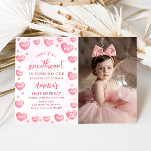 Invitation Notre petit amour Valentine Anniversaire Photo