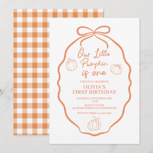 Invitation Notre petit anniversaire automnal fantaisiste de c