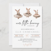 Invitation Notre petit anniversaire de lapin (Devant)