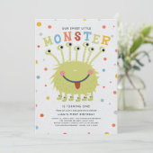Invitation Notre petit anniversaire monstre (Debout devant)