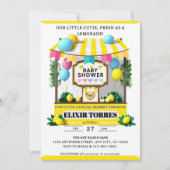 Invitation Notre Petit Baby shower À Citronade Cutie (Devant)