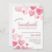 Invitation Notre petit Baby shower amoureux (Devant)