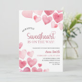 Invitation Notre petit Baby shower amoureux (Debout devant)