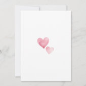 Invitation Notre petit Baby shower amoureux (Dos)