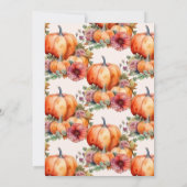 Invitation Notre petit Baby shower Citrouille (Dos)