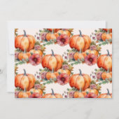 Invitation Notre petit Baby shower Citrouille (Dos)