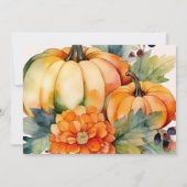 Invitation Notre petit Baby shower Citrouille (Dos)