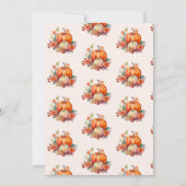 Invitation Notre petit Baby shower Citrouille (Dos)