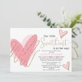 Invitation Notre petit baby shower de promenade (Debout devant)