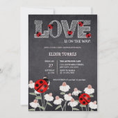 Invitation Notre petit Baby shower de tableau de bord de Bug (Devant)