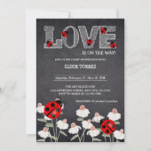 Invitation Notre petit Baby shower de tableau de bord de Bug  (Devant)