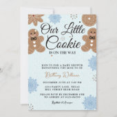 Invitation Notre petit biscuit Baby shower de Noël (Devant)
