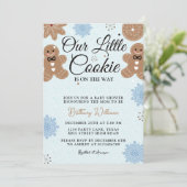 Invitation Notre petit biscuit Baby shower de Noël (Debout devant)