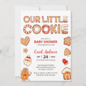 Invitation Notre petit biscuit Baby shower d'hiver de Noël (Devant)