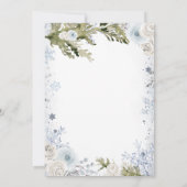 Invitation Notre petit biscuit Blue Snowflake Baby shower de  (Dos)