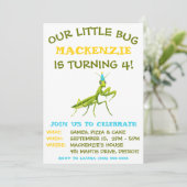 Invitation Notre Petit Bogue, Mantis De Prière, Anniversaire (Debout devant)