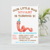 Invitation Notre Petit Bogue, Terme, Fête D'Anniversaire Du V (Debout devant)