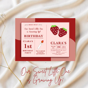 Invitation Notre petit bonbon grandit à l'anniversaire