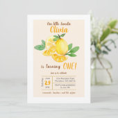 Invitation Notre petit bonbon Lemon 1er Anniversaire Invitati (Debout devant)