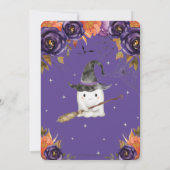 Invitation Notre Petit Boo Cute Ghost Halloween 1er Anniversa (Dos)