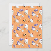 Invitation Notre Petit Boo Cute Ghosts Halloween 2e Anniversa (Dos)