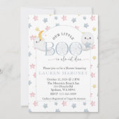 Invitation Notre Petit Boo est presque prévu pour Halloween (Devant)