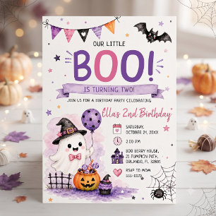 Invitation Notre petit Boo fête ses deux ans