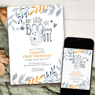 Invitation Notre petit Boo fête son premier anniversaire