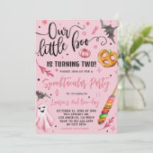 Invitation Notre petit Boo Halloween 2e anniversaire (Debout devant)
