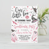 Invitation Notre petit Boo Halloween 2e anniversaire (Debout devant)