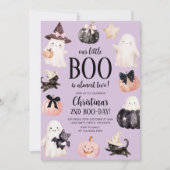 Invitation Notre petit Boo Halloween 2e fête d'anniversaire (Devant)
