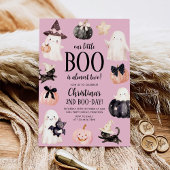 Invitation Notre petit Boo Halloween 2e fête d'anniversaire