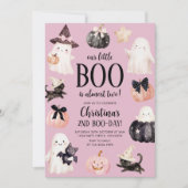 Invitation Notre petit Boo Halloween 2e fête d'anniversaire (Devant)