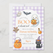 Invitation Notre petit BOO mignon Ghost Halloween 2e annivers (Devant)