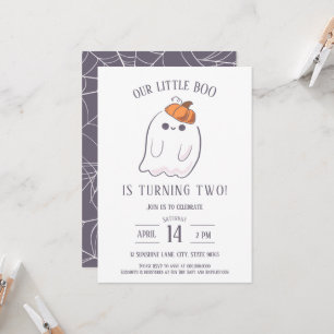 Invitation Notre Petit Boo reçoit l'invitation de DEUX ans